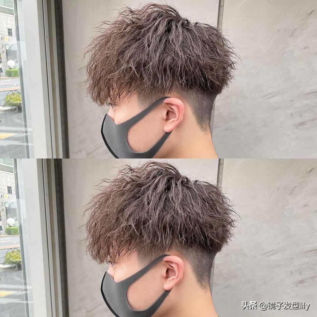 男士发型怎么剪才能让头发变蓬,头顶稀疏不烫头发型男