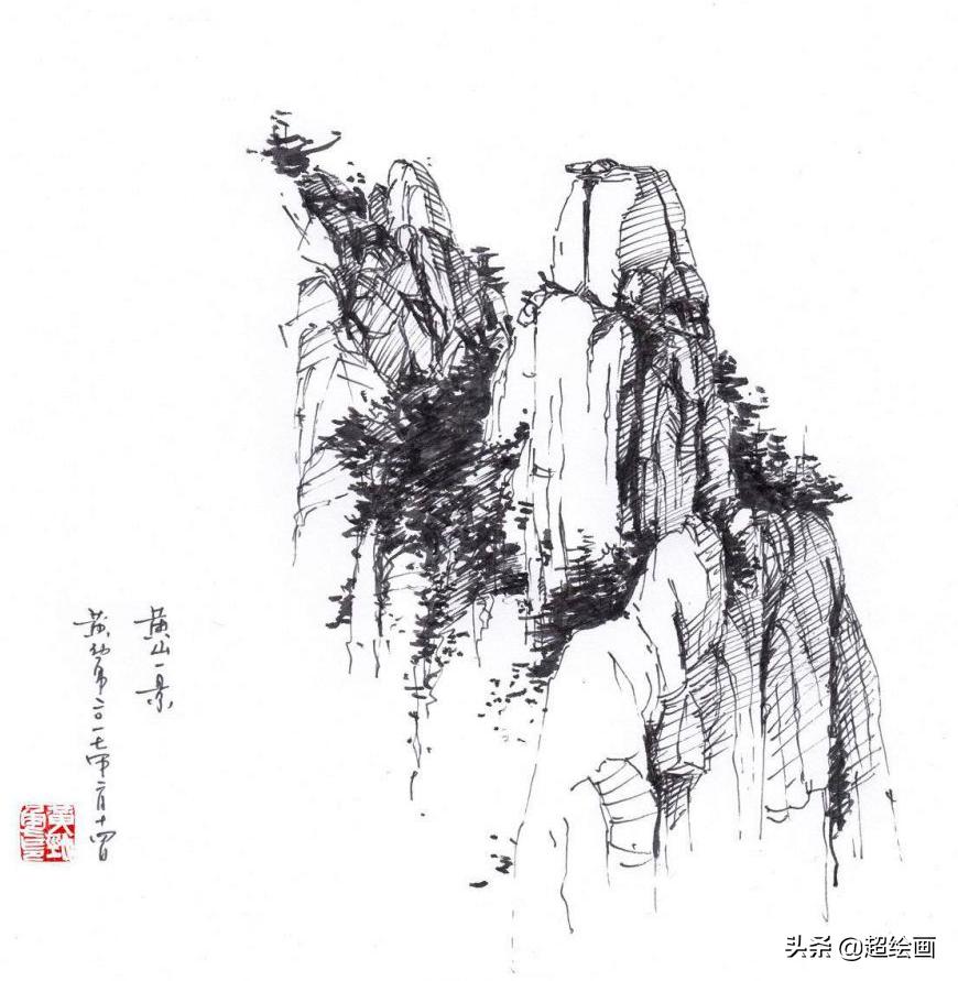 十大顶级钢笔画速写,钢笔速写100幅图片