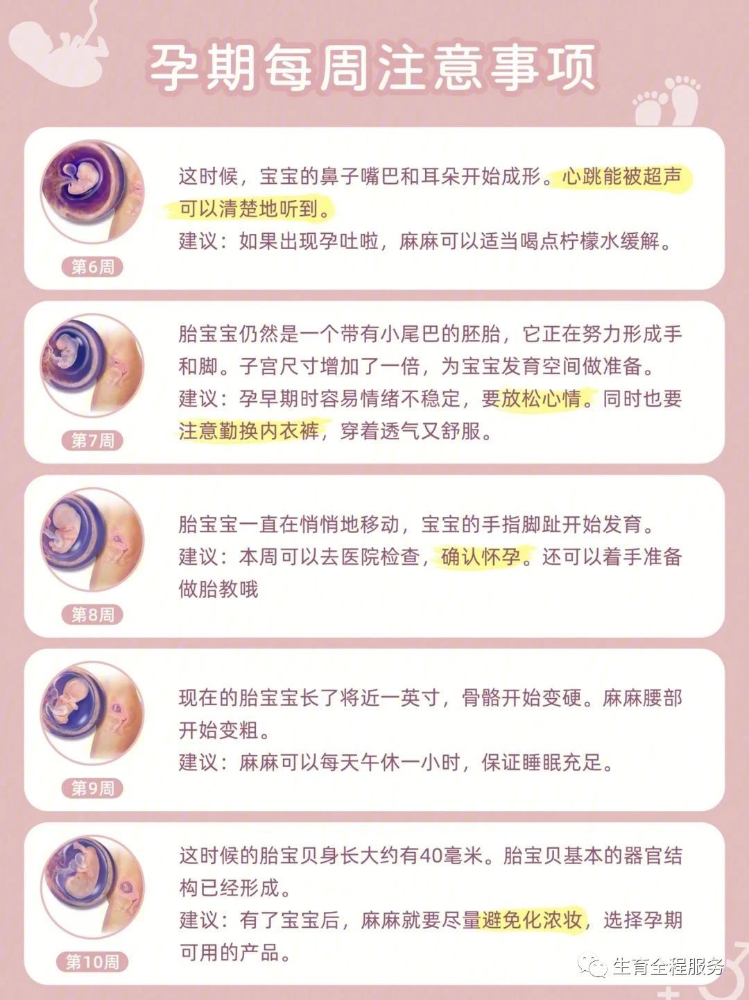 每一位准妈妈最可信赖的孕期指南,孕期1-40周应注意事项