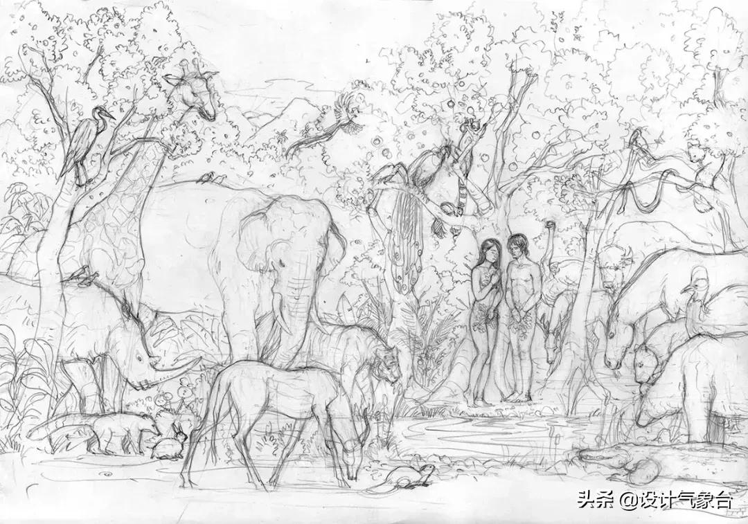 曹冲称象小学课本插图,曹冲称象绘画完整版