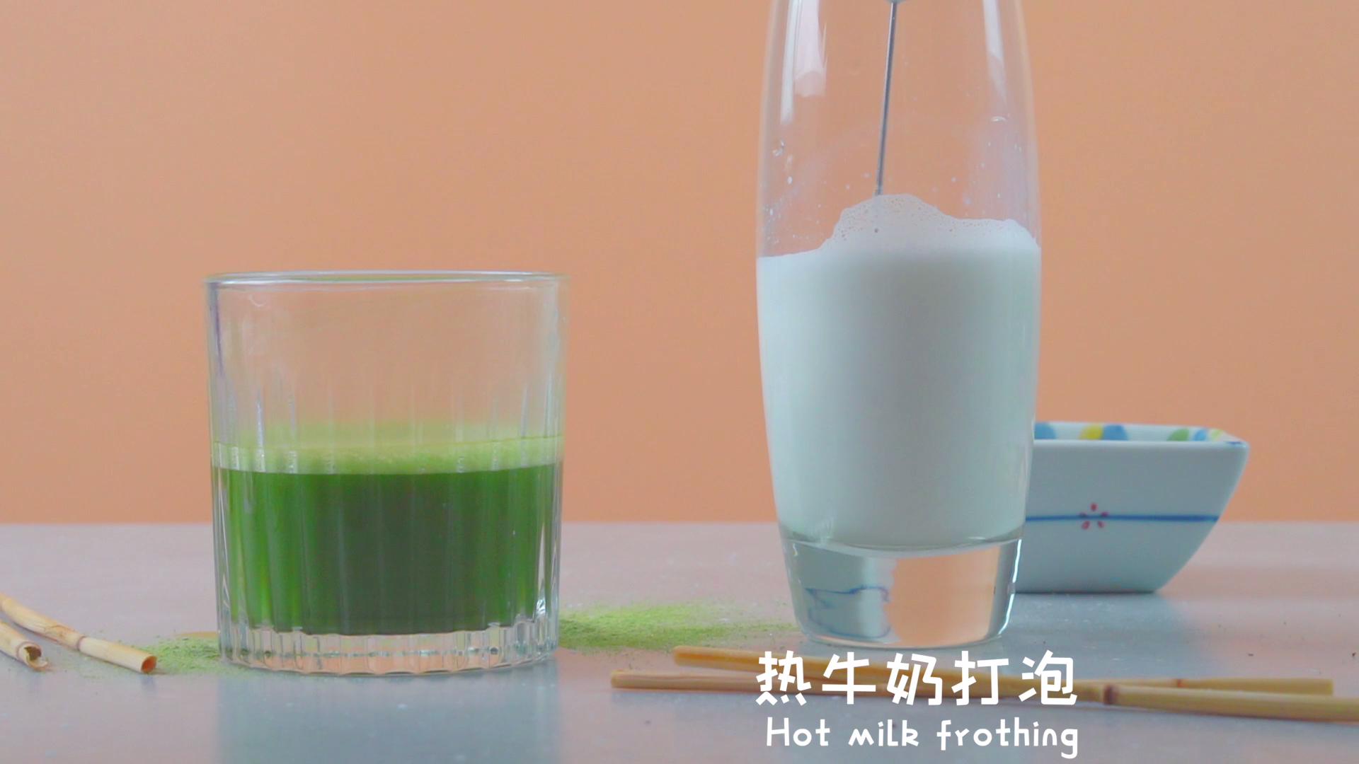 抹茶拿铁，学会之后就再也没去过奶茶店