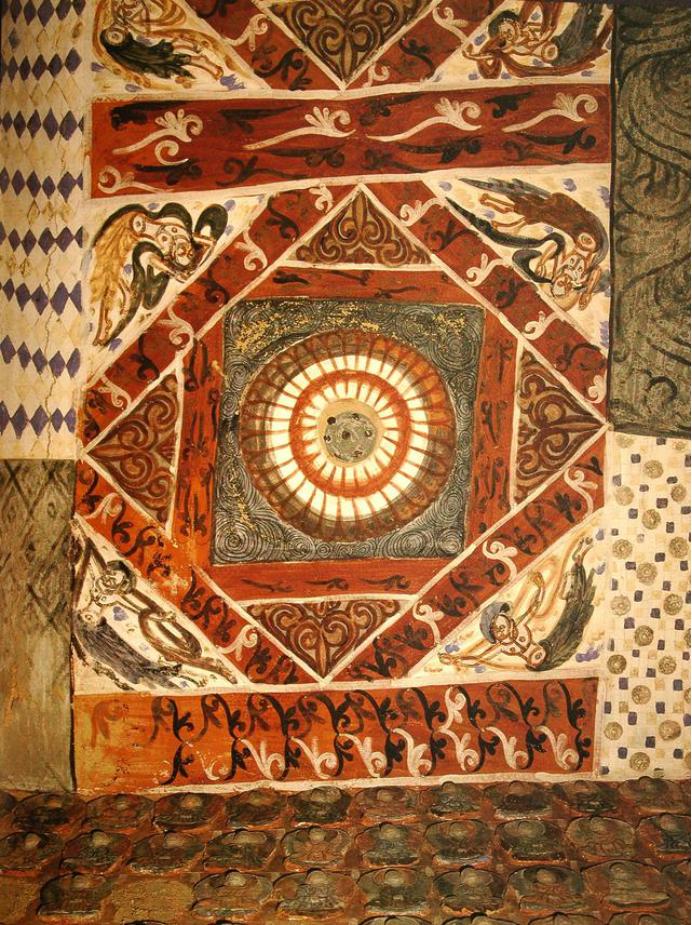 敦煌428窟介绍,敦煌329窟壁画飞天图