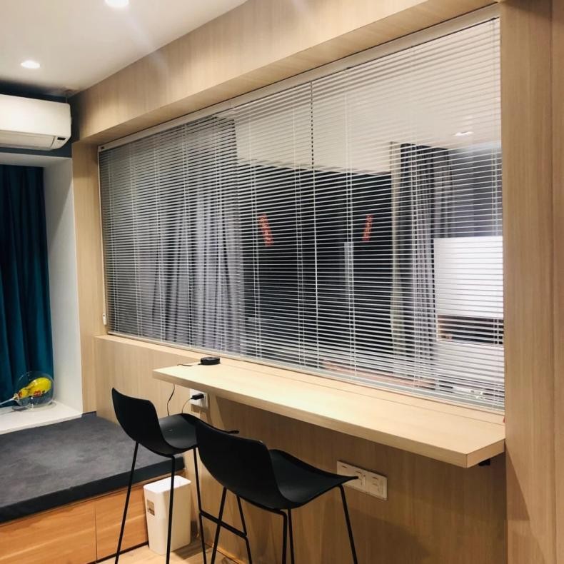 书房客厅一体如何隔断当卧室用,客厅隔断简易书房