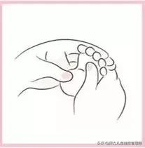 新手宝妈手把手教你教抚触按摩,新生儿脚底抚触按摩0-3个月