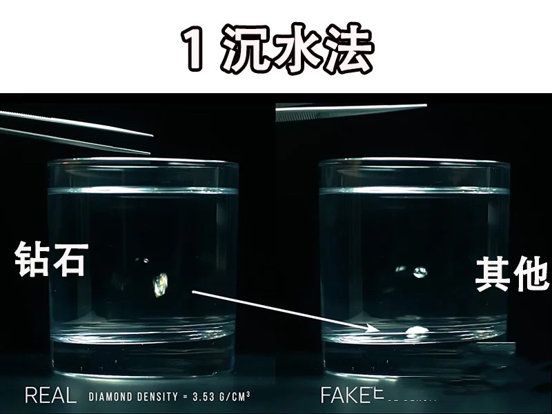 手机灯光鉴别钻石戒指真假,怎样识别彩金戒指钻石真假