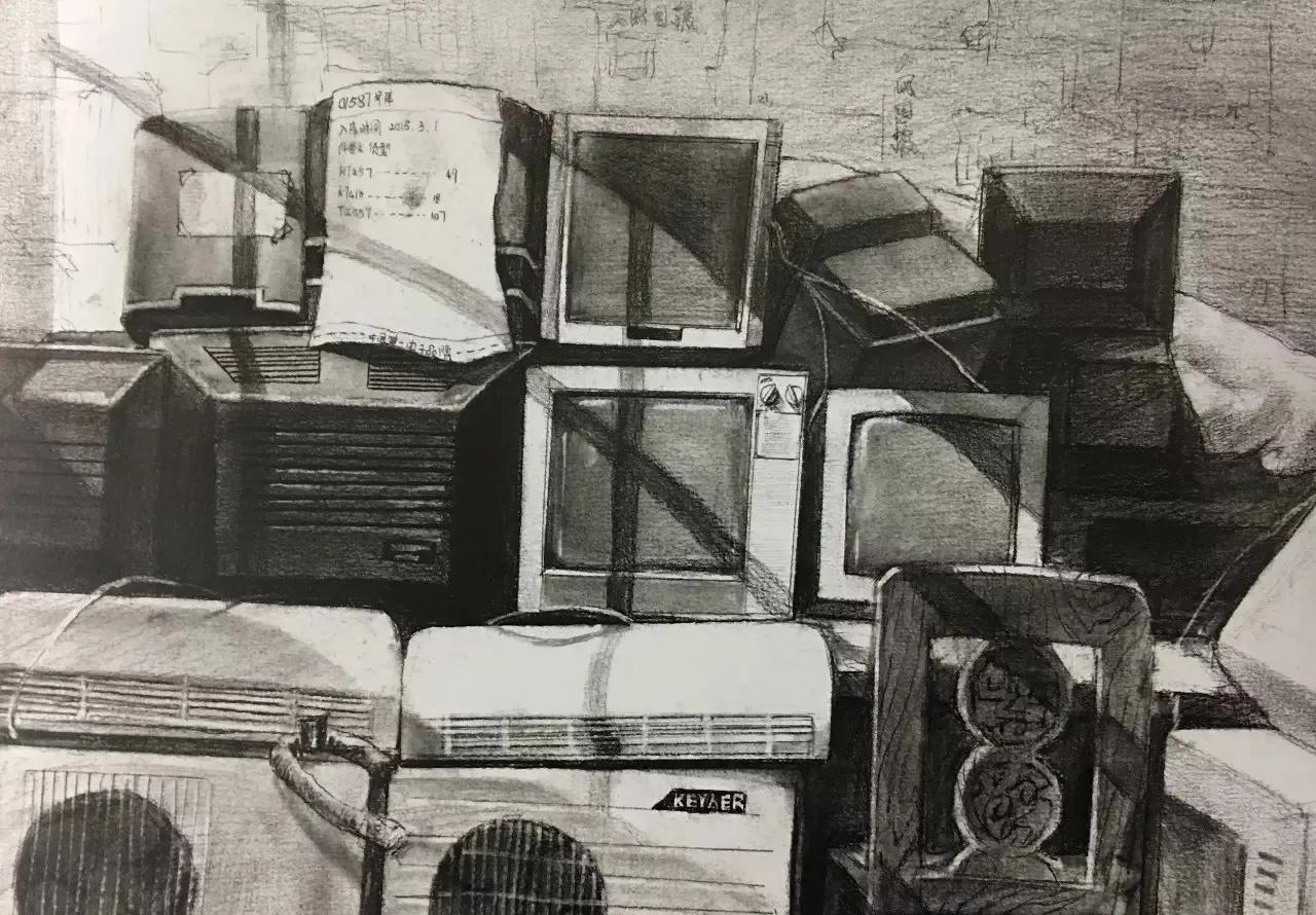 清华校考场景素描高分卷,清华素描场景高分卷技法