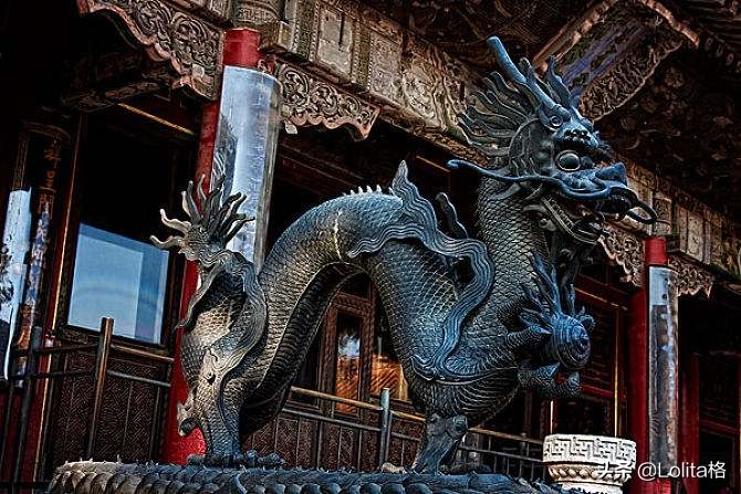 故宫唯一设游龙铜像的嫔妃居所,紫禁城的御门铜像