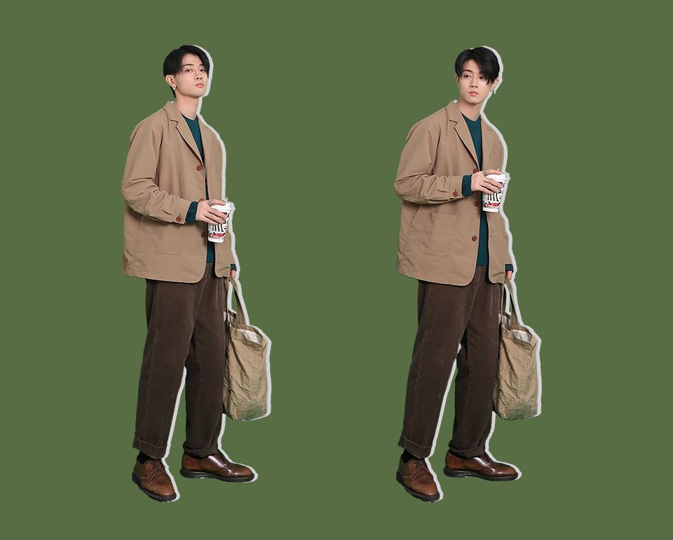 男装秋季穿搭潮男套装高级,男秋冬170穿搭潮服