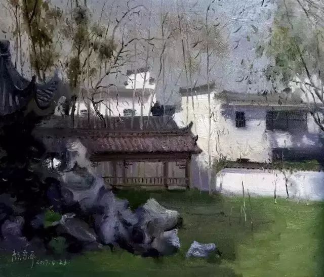 优秀的色彩风景写生作品,下乡风景速写写生教程