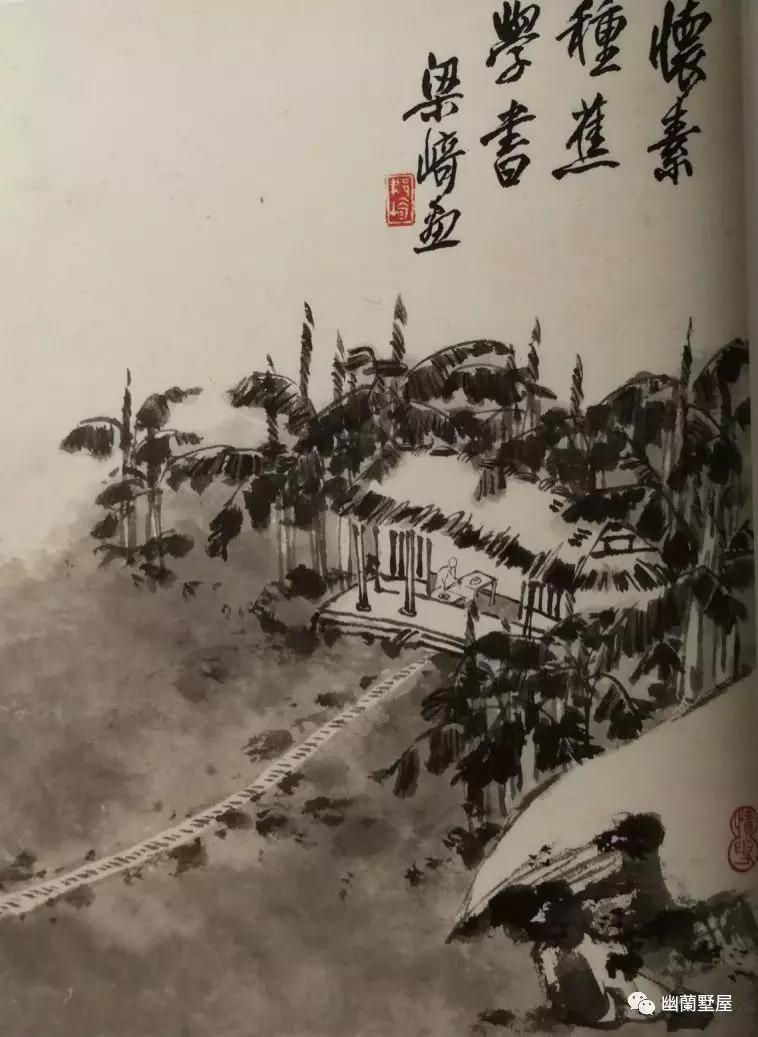 梁崎先生的山水画作品欣赏,当代著名书画大师梁崎作品鉴赏
