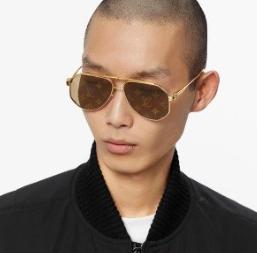 lv2022新款男士古巴链,lv古巴竹节项链蓝色