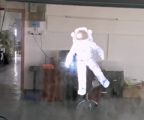 全息雾幕,空气成像全息投影