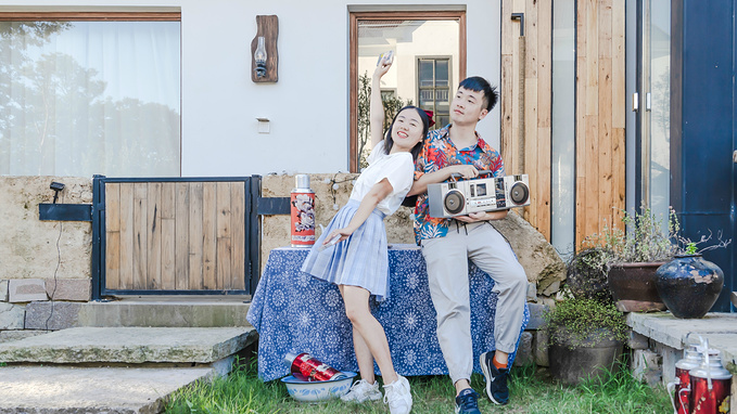 初夏品风凉饭，南北湖商玉客栈，推窗有山水