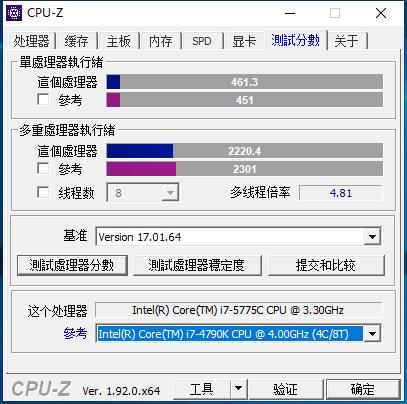 5代i75775,i75775c和i7-4790k性能对比