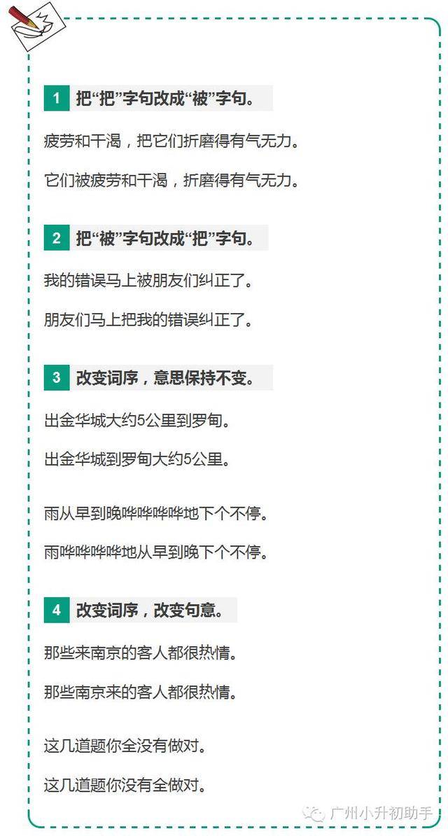 浅谈小学语文句型转换训练,小学语文句型转换作业设计意图