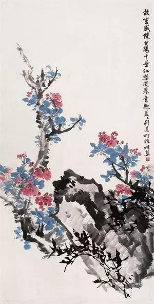 艺术上大胆实践,勇于创新,主张花鸟和山水相结合.