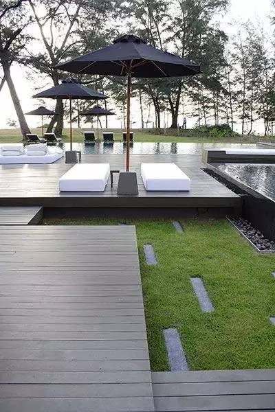 庭院木平台自己做,庭院休闲木平台