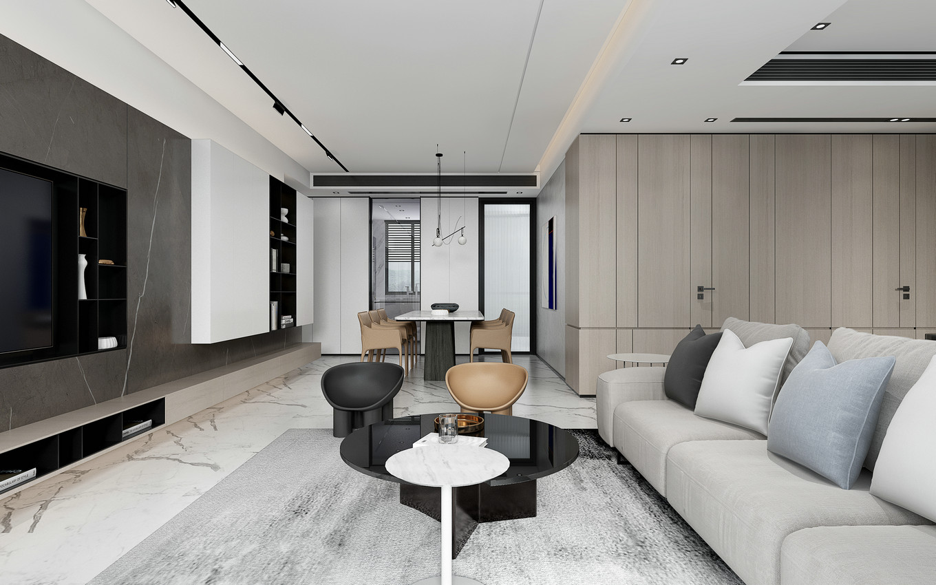 3dmax平面模型设计图,3dmax室内设计效果图带cad施工图