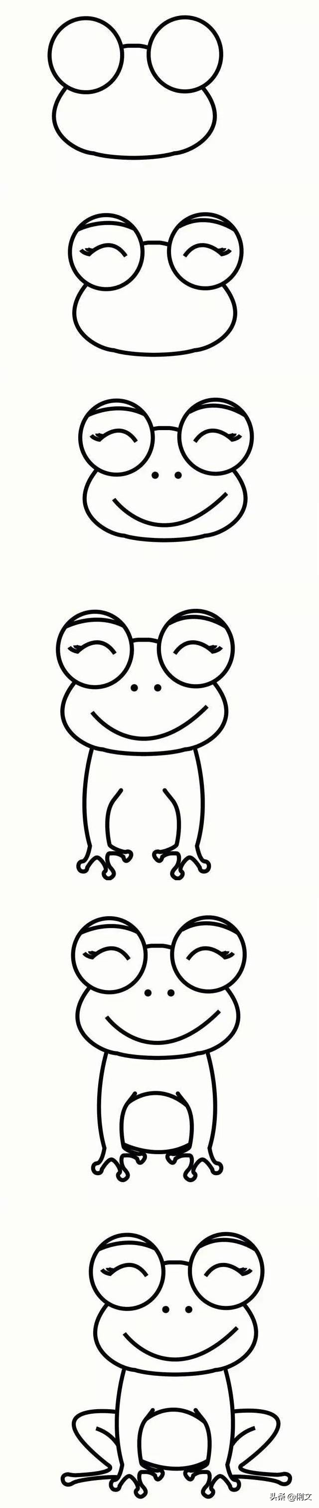 画森林里的小动物和森林的简笔画,数字简笔画1到10创意画小动物