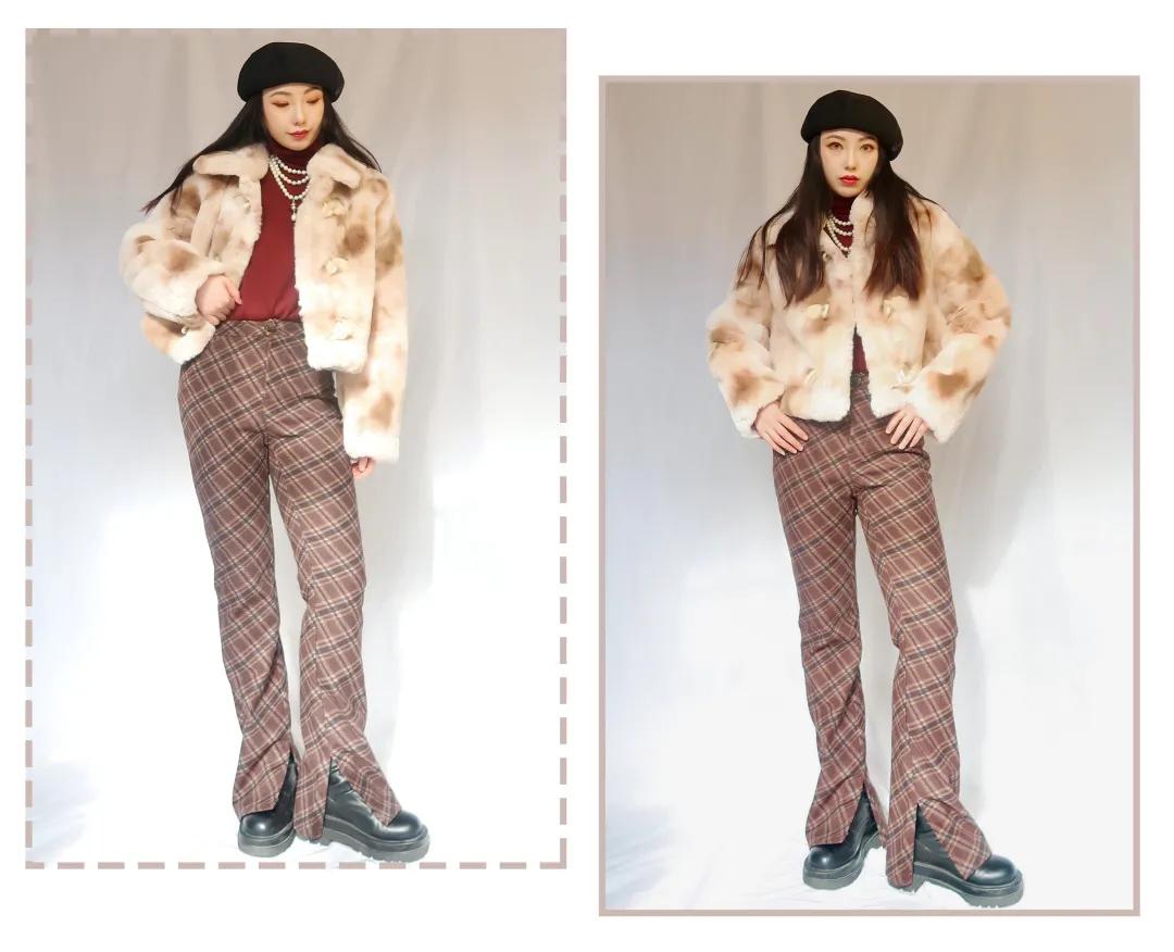 130斤苹果型身材外套女秋冬,梨型身材170斤女生穿搭高级感