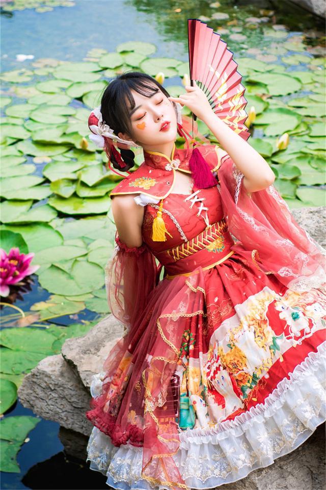 女士洛丽塔风穿搭,夏天洛丽塔简便穿法