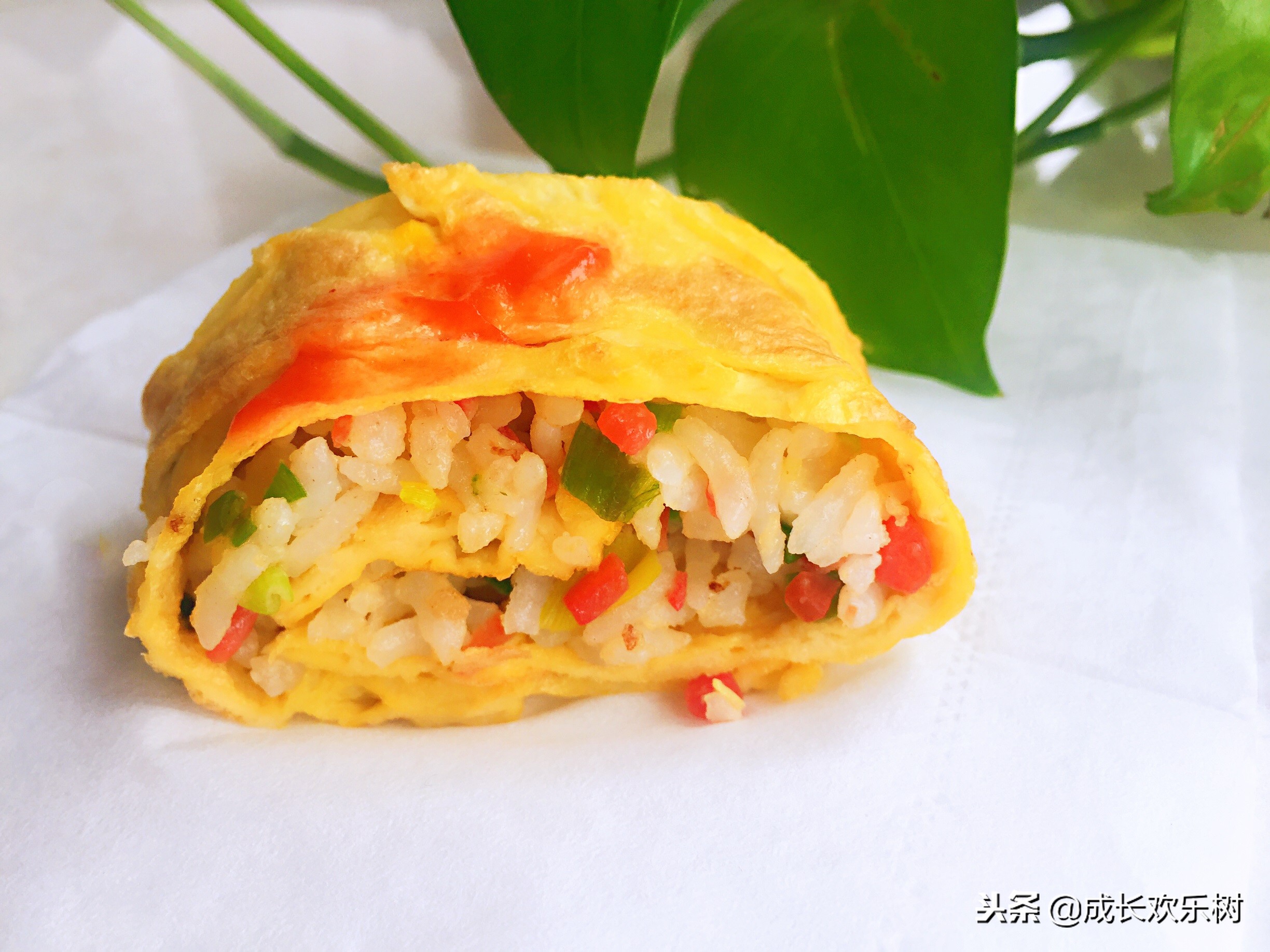 剩米饭怎么做蛋炒,剩饭变蛋包饭的方法