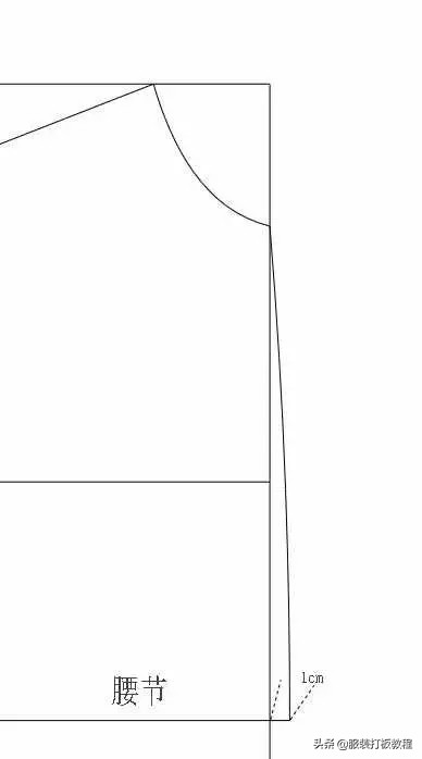 宽松短款女装裁剪尺寸,大下摆女装裁剪图