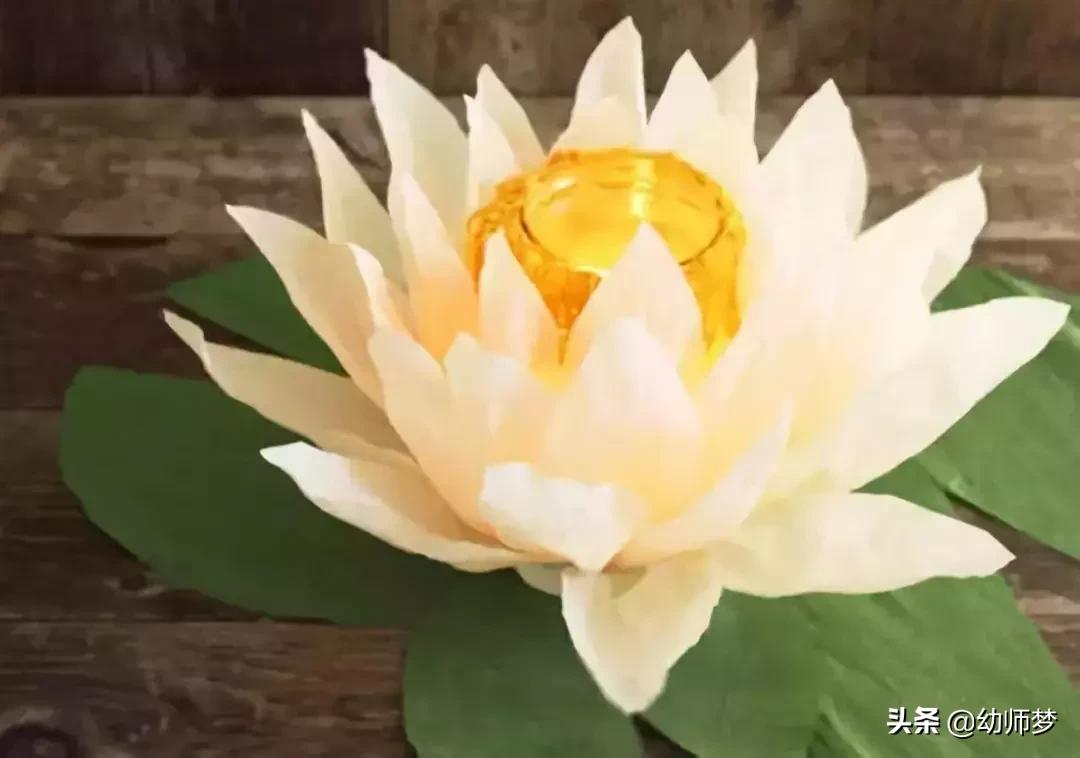 半成品荷花睡莲手工材料包,荷花睡莲水池制作