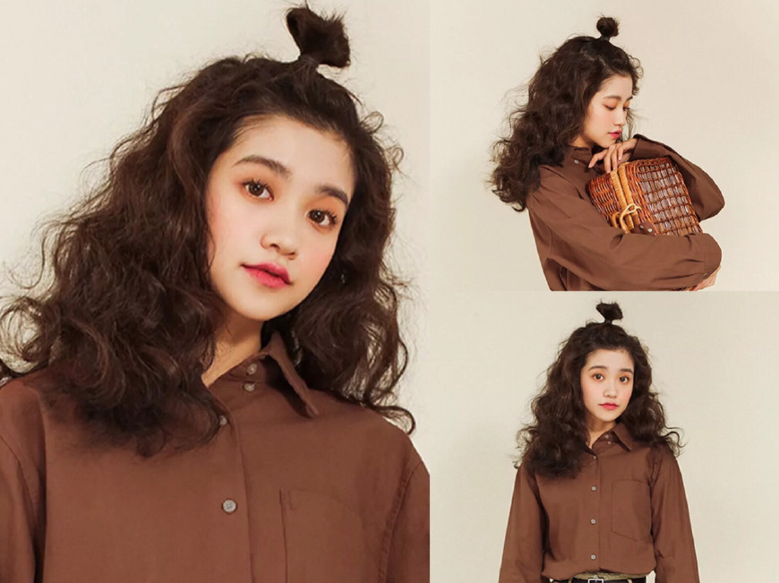 适合头发细软发量少脸小的发型,细软头发适合的减龄发型瓜子脸