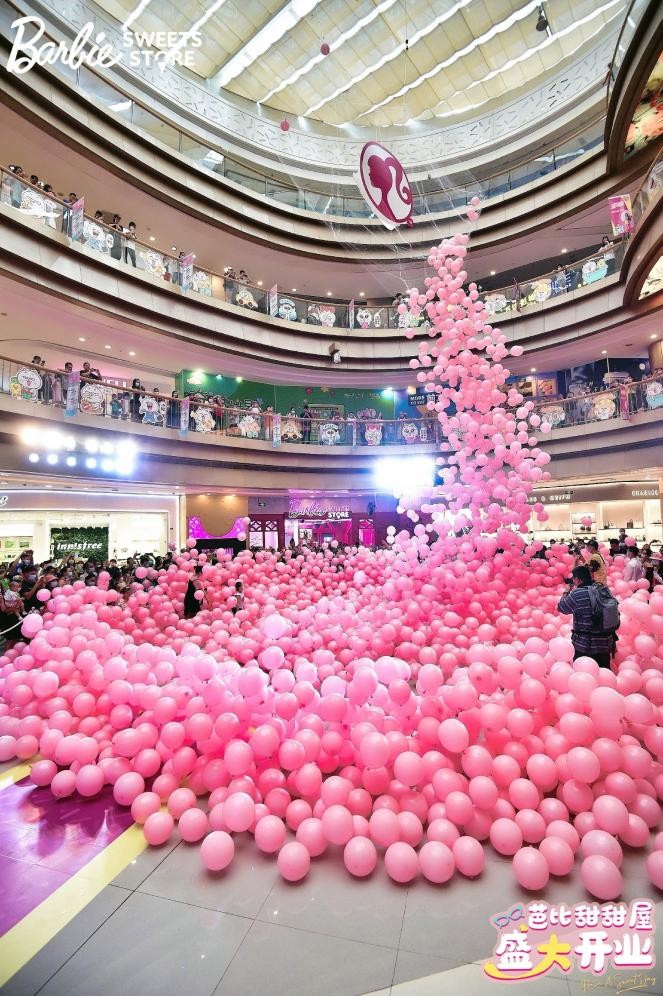 芭比主题梦幻餐厅,芭比甜甜屋快闪店