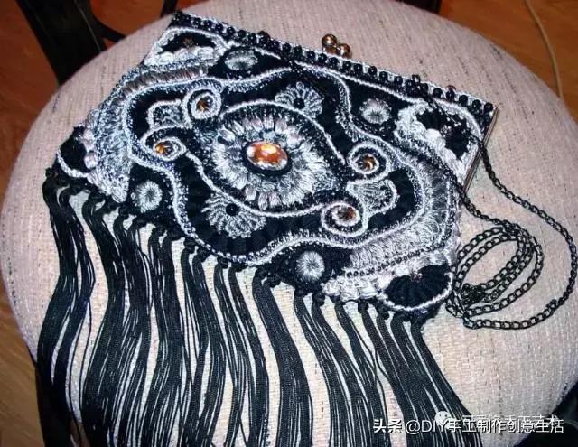 厉害了，极美爱尔兰钩花包包，看了这个才是真服气