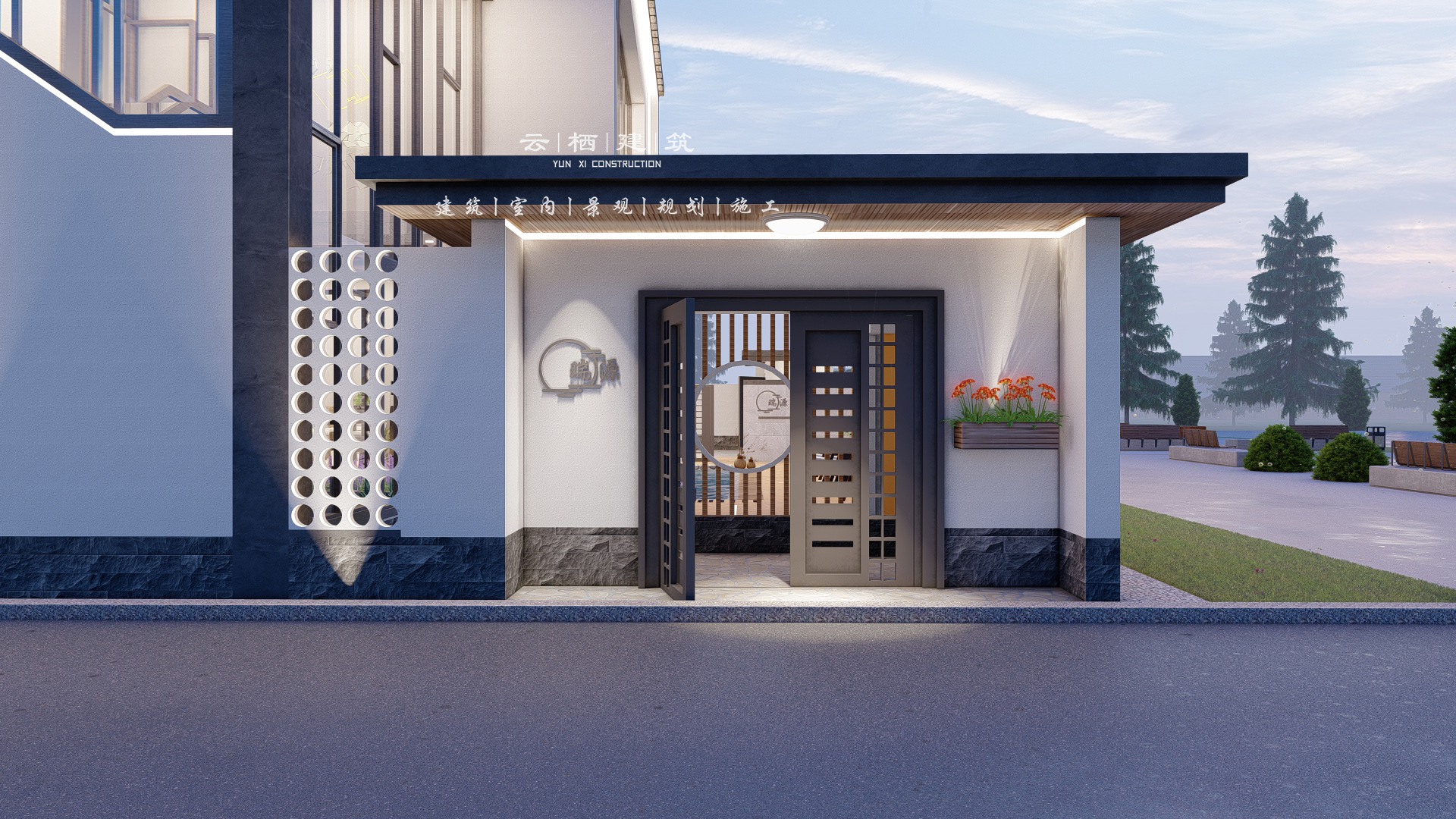 兄弟双拼别墅高大尚,9米开间兄弟双拼房实景图