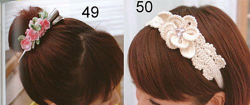 毛线钩织编发头饰网红爆款教程,手工钩簪子发饰爆款教程