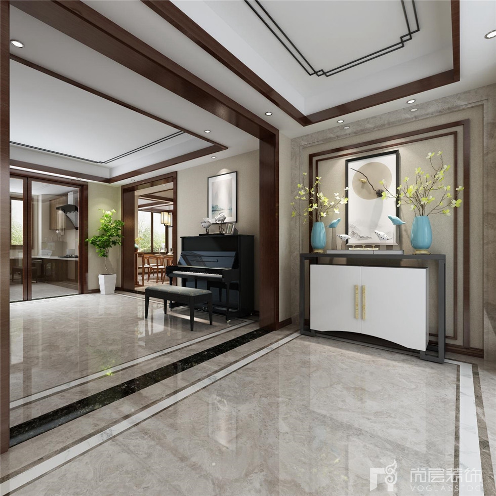 新中式风格融创汣园效果图——温文尔雅