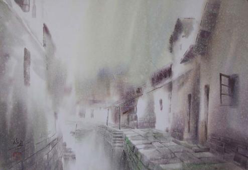 宁波著名水彩画家孙宁,孙宁水彩100幅欣赏