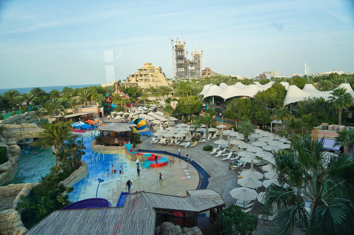 迪拜建筑沙漠之城,5小时迪拜城市地标建筑风光实拍