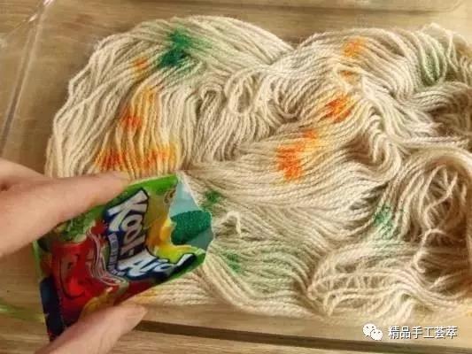 有趣的染色方法,毛线是怎么染的