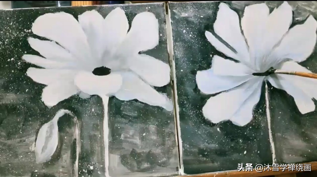 丙烯画40x50cm简单装饰画,100幅适合新手的丙烯画装饰画