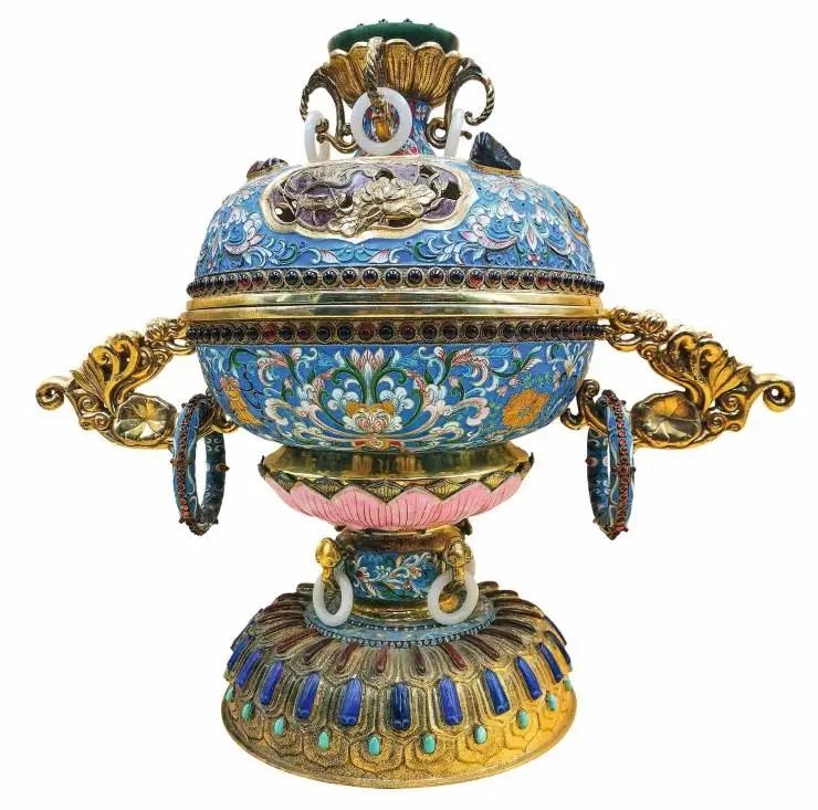 烧蓝景泰蓝区别,景泰蓝点蓝的材料