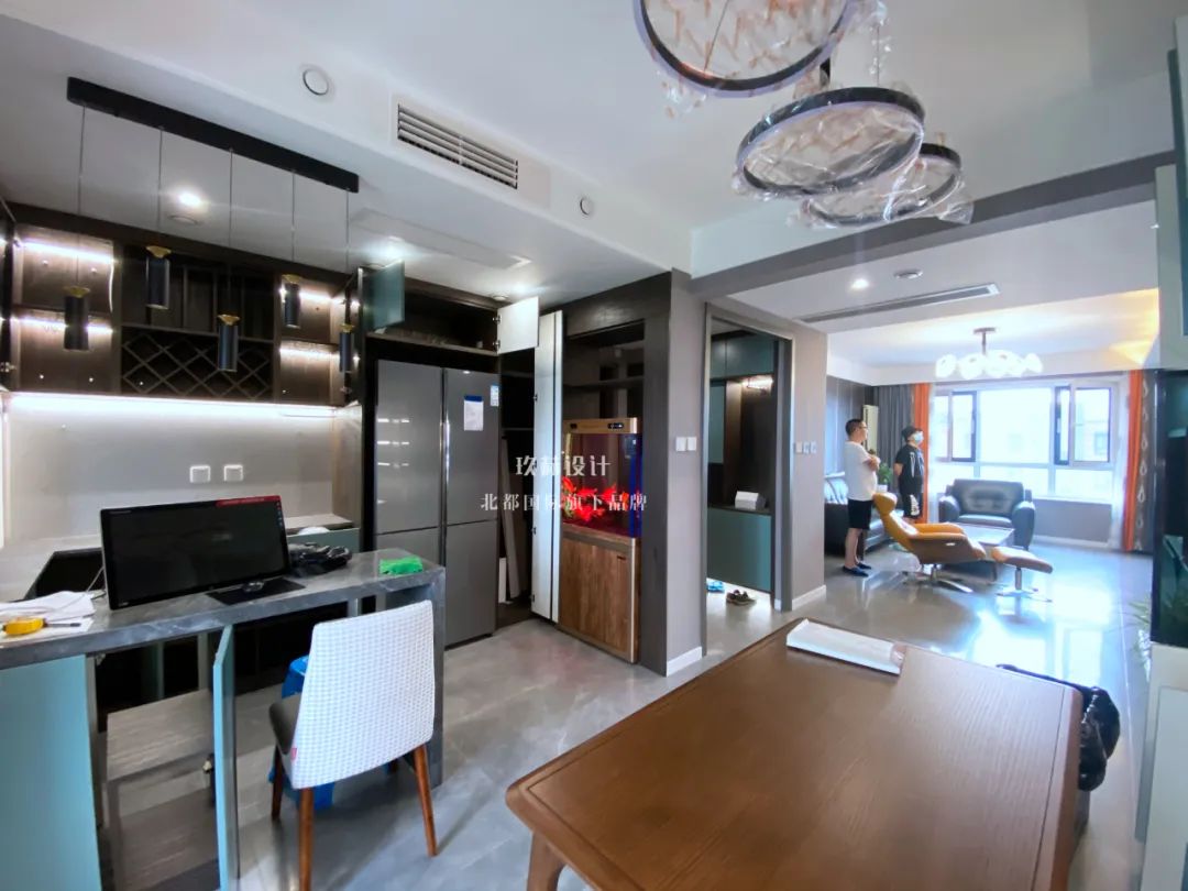 北京装修90平三室,北京90平方房屋装修设计现代简约