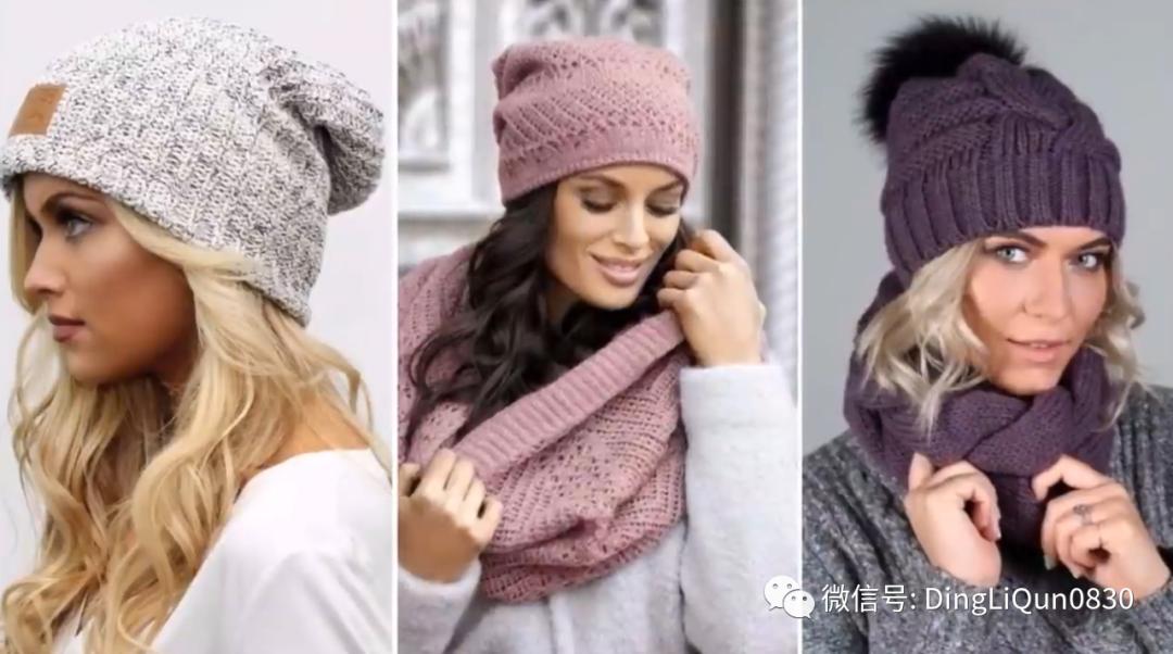 针织洋气气质帽子,针织帽子创意爆款