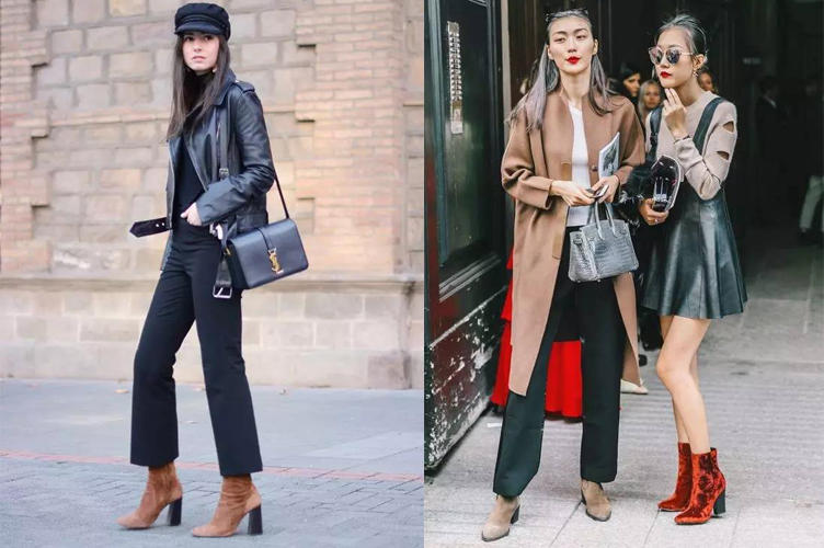 你想要的时尚风格应有尽有,复古方跟鞋穿搭