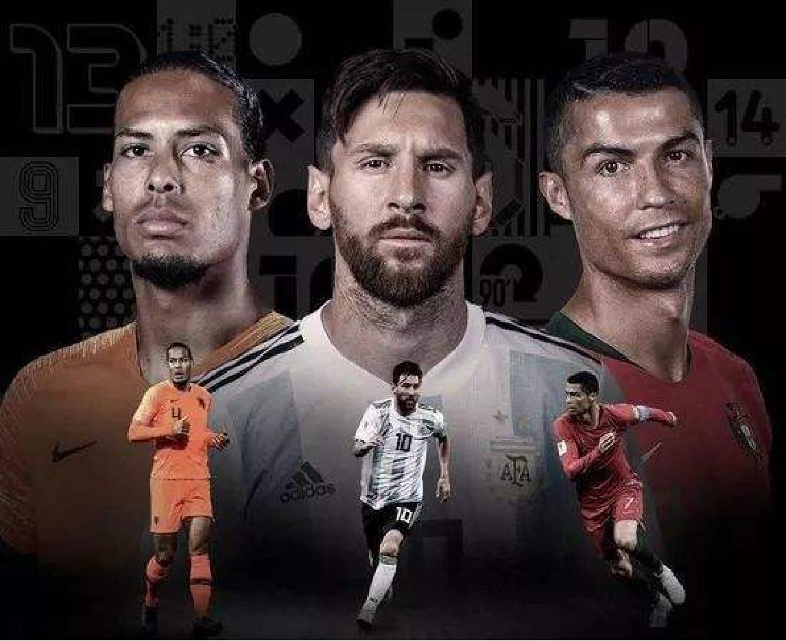 2022年梅西夺冠视频,范戴克面对梅西和c罗