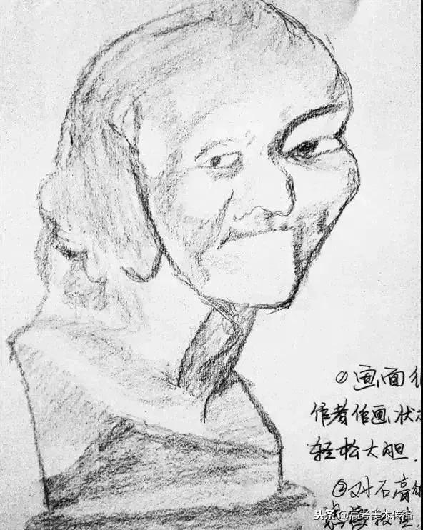 画素描石膏像的少年天才,素描真的可以把人画得活灵活现
