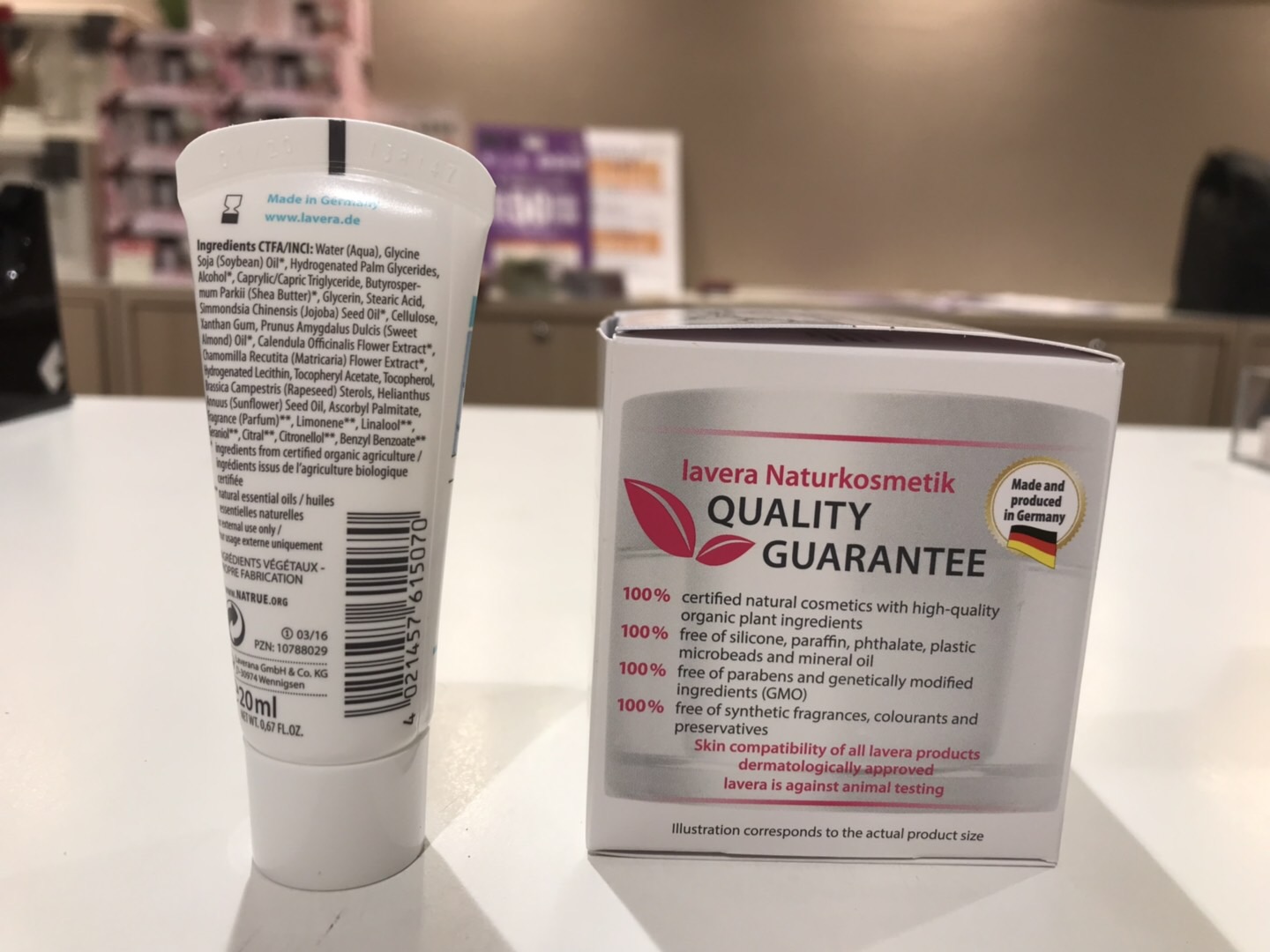 昨天刚买的德国有机护肤品lavera