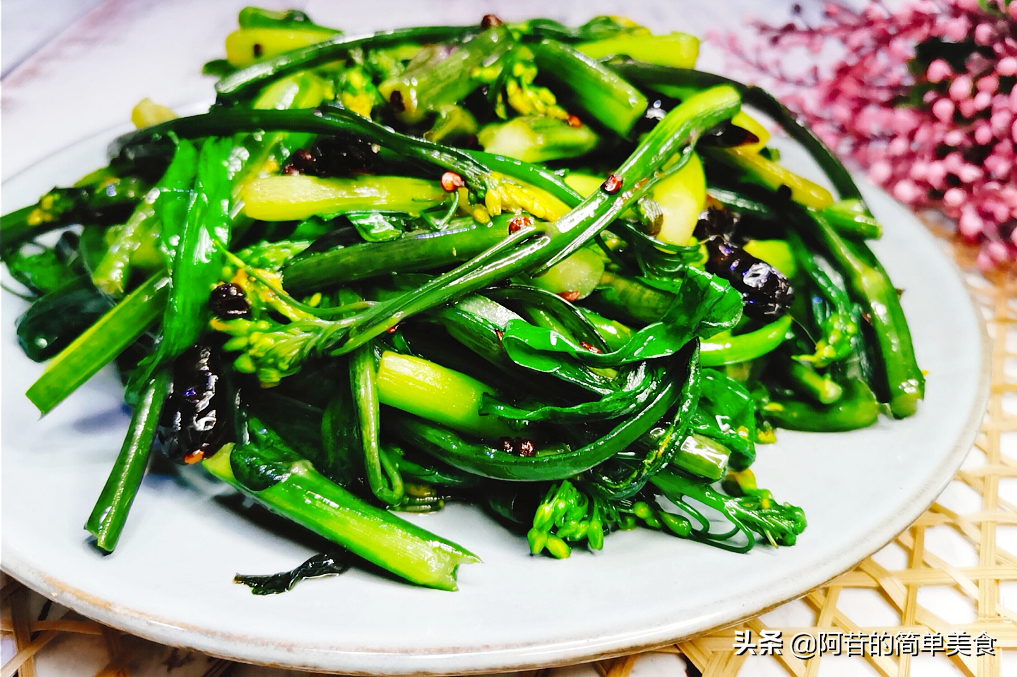 特色紫菜苔,爽脆的紫菜苔