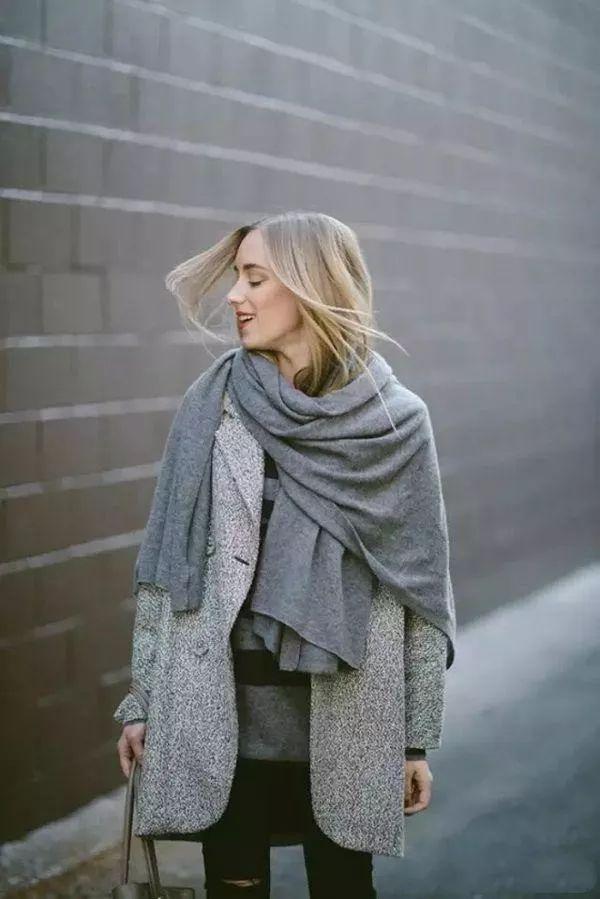 寒冷的冬天如何快速搭配围巾,冬天的保暖围巾