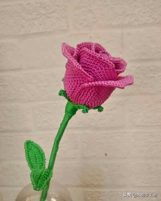 七种玫瑰花的钩编步骤,浪漫永不凋零的玫瑰花折纸