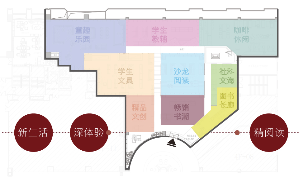 书店改造设计效果图,私人书店装修设计