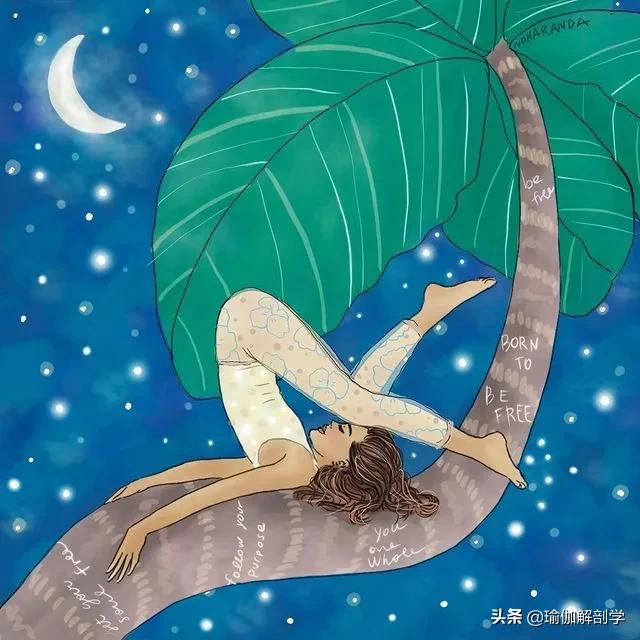 ins瑜伽漫画图片,瑜伽小人唯美漫画